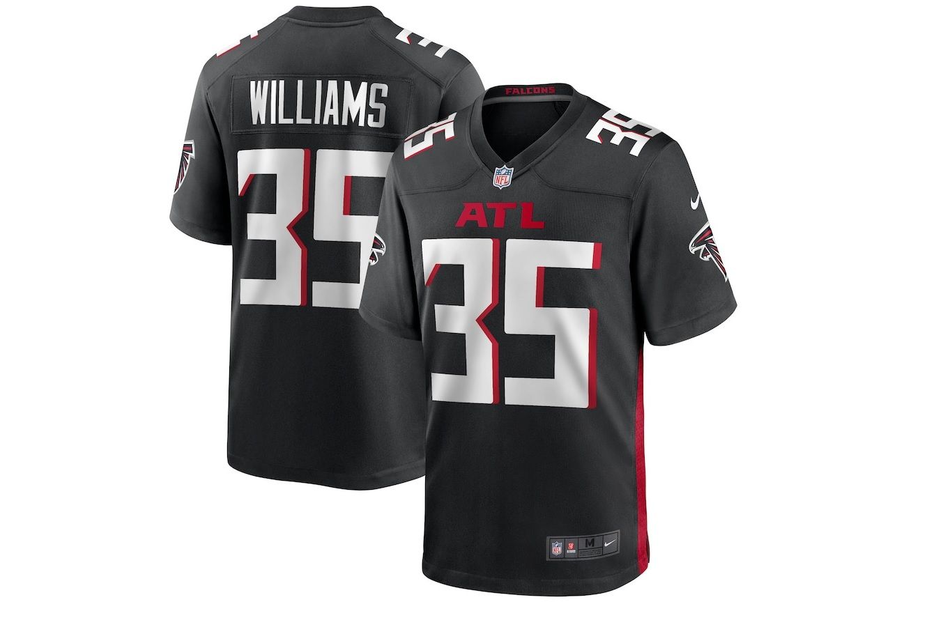 Men Atlanta Falcons #35 Avery Williams Nike Black Game NFL Jersey